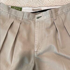 Orvis Khaki Pleated Pants